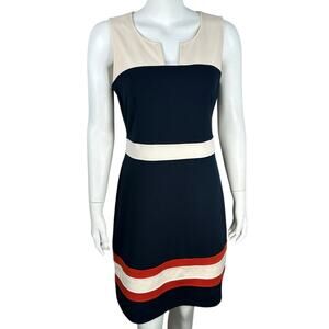 41 Hawthorn Sloane Sheath Dress Size Medium Career Office Ponte Knit Patriotic